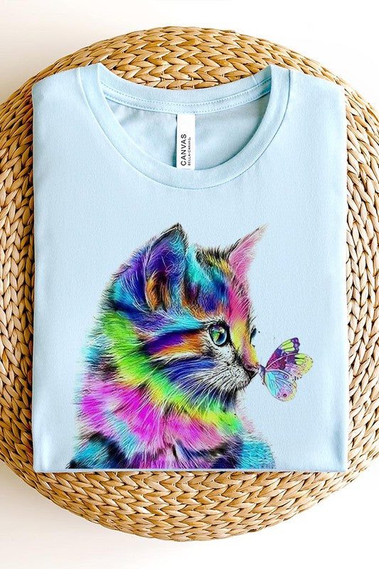 Rainbow Kitty Short Sleeve T Shirt