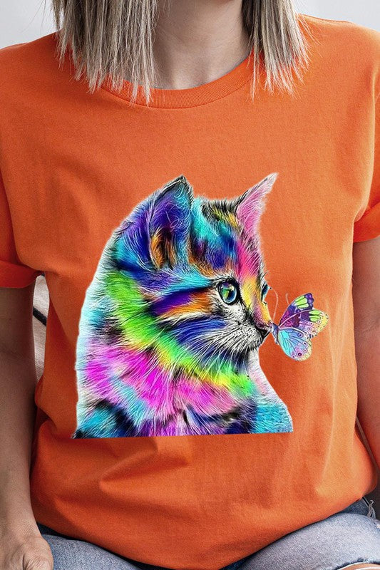 Rainbow Kitty Short Sleeve T Shirt