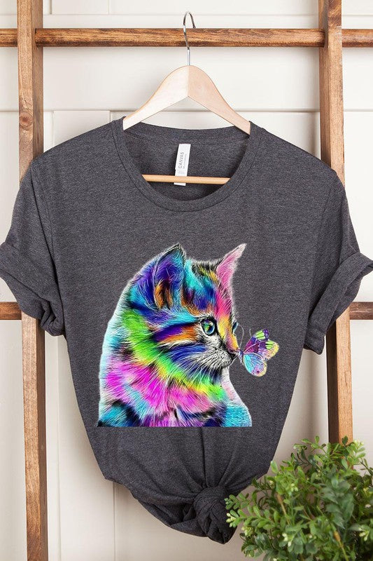 Rainbow Kitty Short Sleeve T Shirt