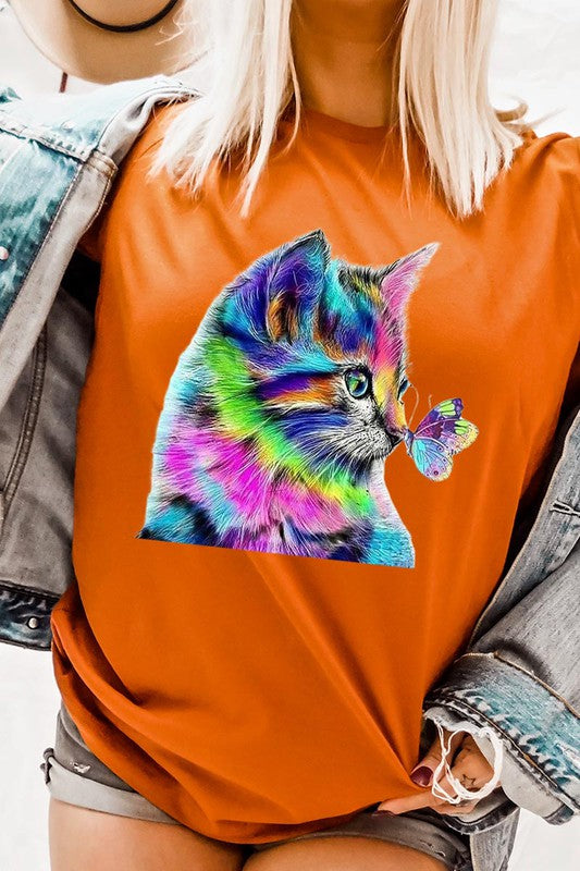 Rainbow Kitty Short Sleeve T Shirt