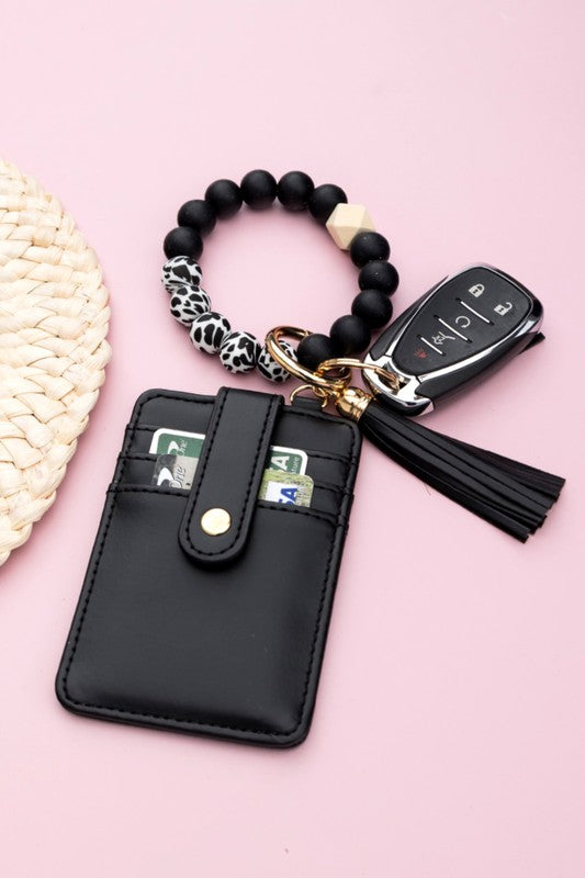 Silicone Key Ring Wallet Bracelet