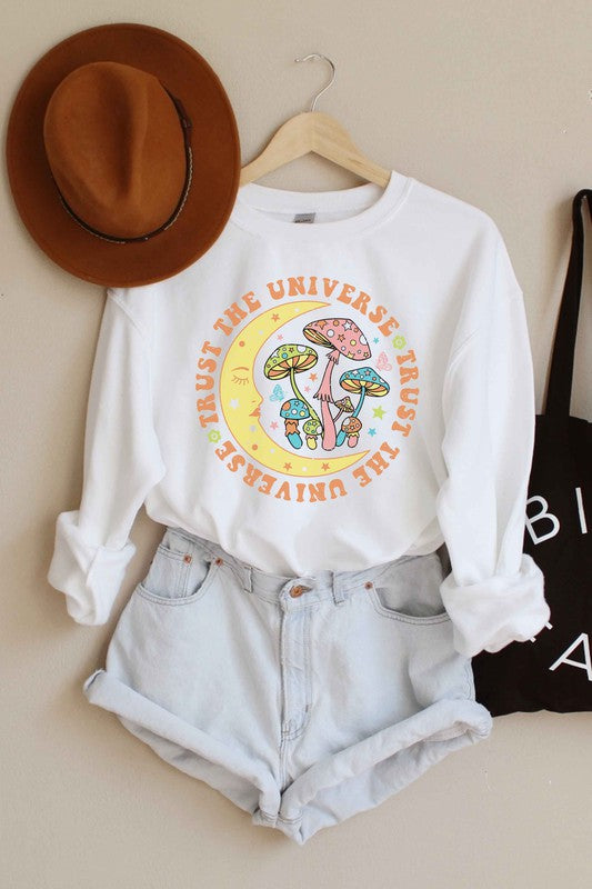 Mushroom Universe Graphic Sweatshirt