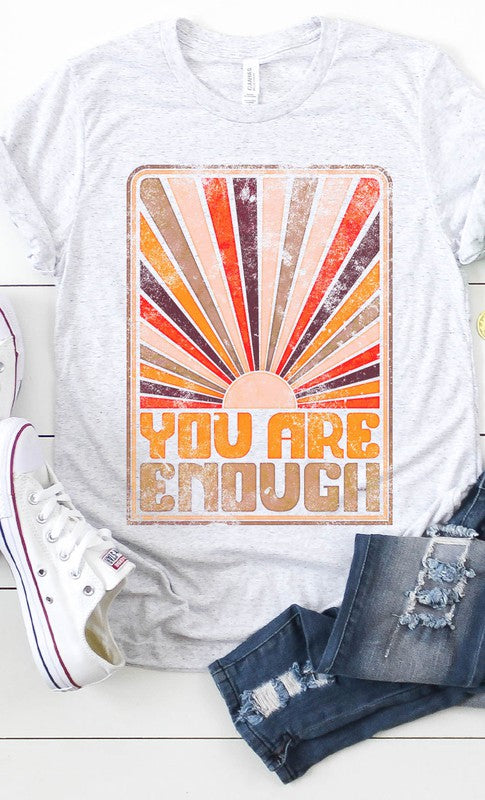 Retro You Are Enough Graphic Tee PLUS