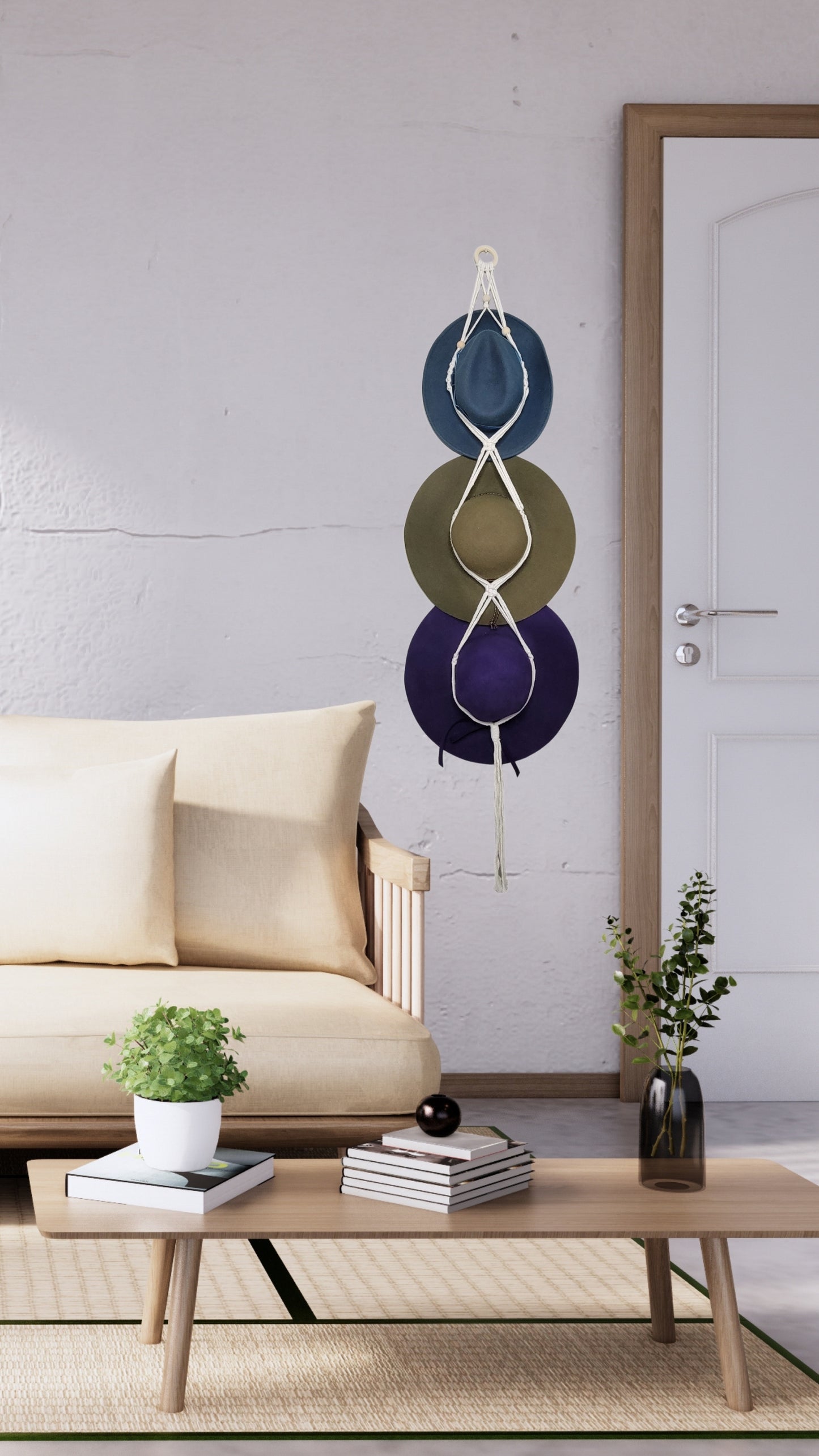 3 Tier Hat Holder Hat Hanger Wall Decor