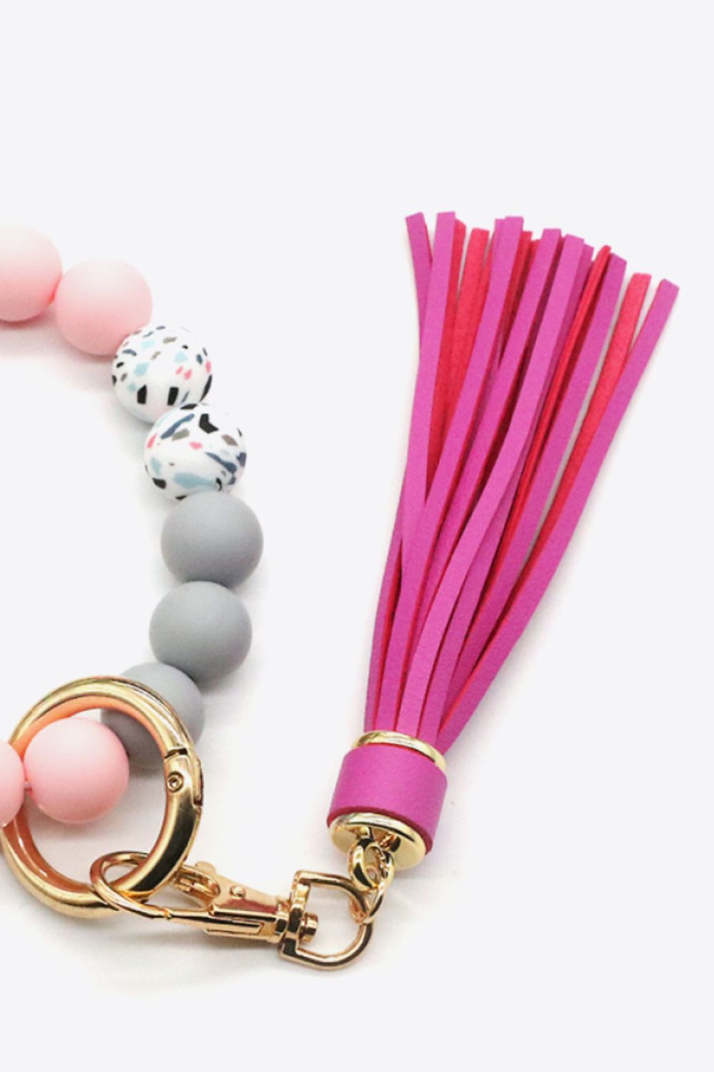 Assorted Multicolored Beaded Tassel Keychain