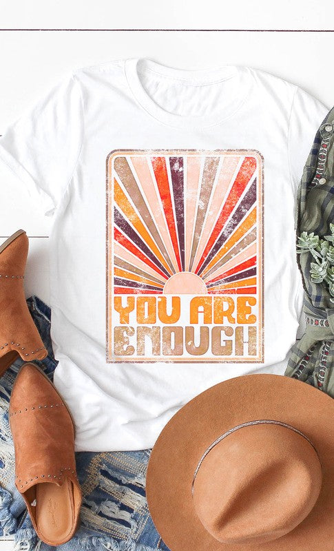 Retro You Are Enough Graphic Tee PLUS