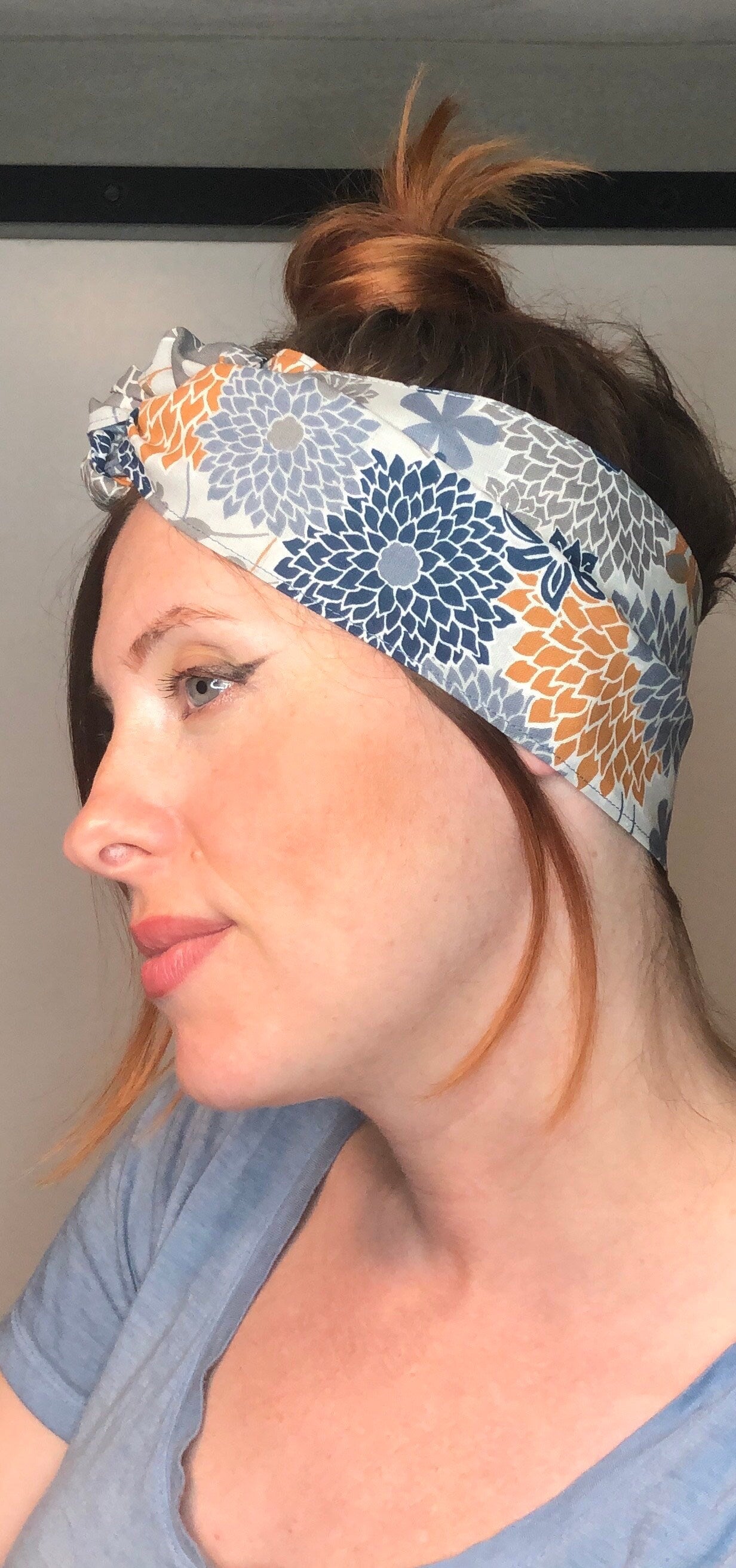 Floral Headband / Headbands / Hair Accessory / Self-Tie